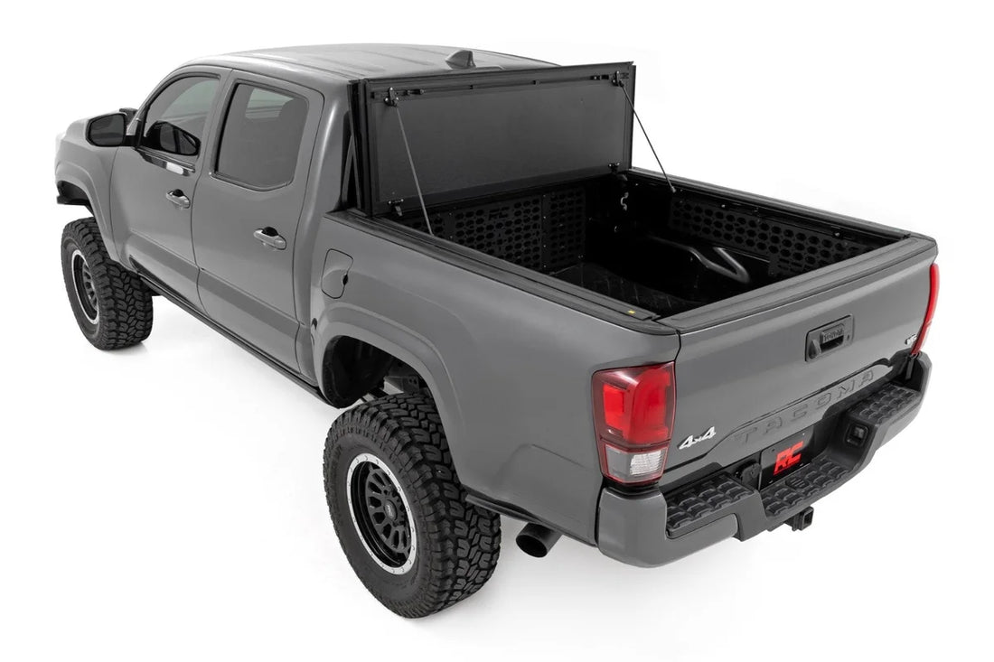 Rough Country Hard Tri-Fold Flip Up Bed Cover | 5' Bed | Toyota Tacoma 2WD/4WD (2005-2015) - Additional View 5