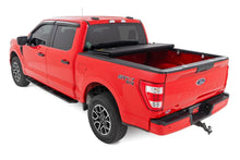 Load image into Gallery viewer, Rough Country Hard Tri-Fold Flip Up Bed Cover | 6'7" Bed | Ford F-150 2WD/4WD (2015-2020) - Installation View
