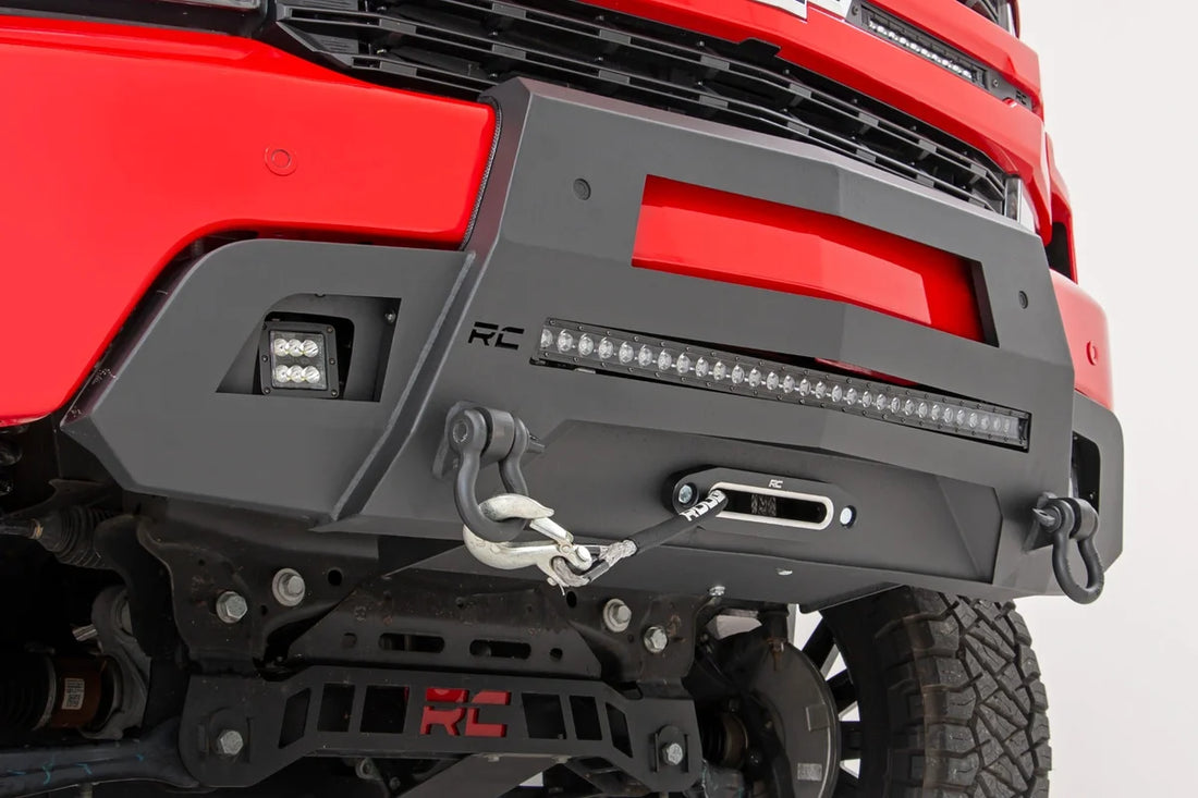 Rough Country Hidden Winch Bumper | Chevy Silverado 1500 2WD/4WD (2019-2022) 10805 - Back View
