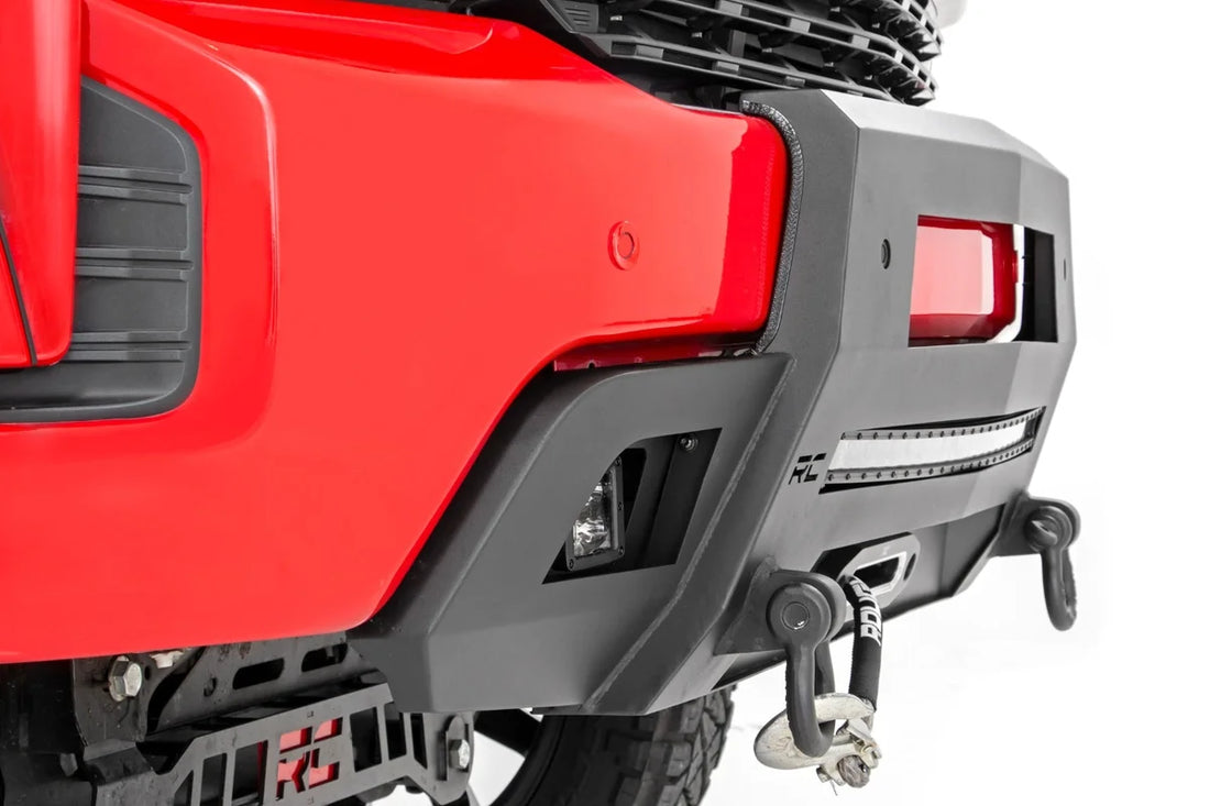 Rough Country Hidden Winch Bumper | Chevy Silverado 1500 2WD/4WD (2019-2022) 10805 - Installation View