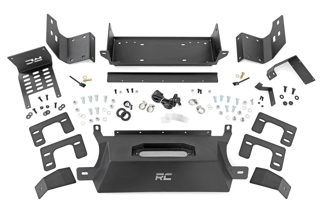 Rough Country Hidden Winch Mount | All Models | Ford Bronco 4WD (2021-2024) 51065 - Side View