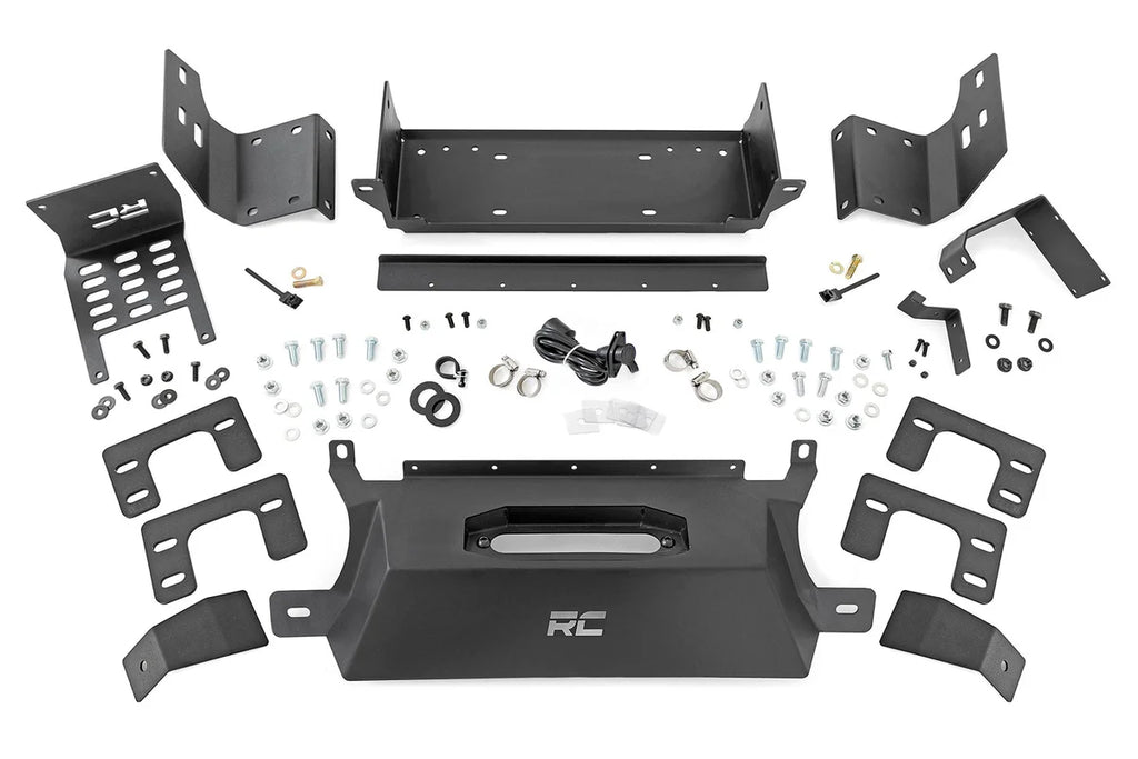 Rough Country Hidden Winch Mount | All Models | Ford Bronco 4WD (2021-2024) 51065 - Side View