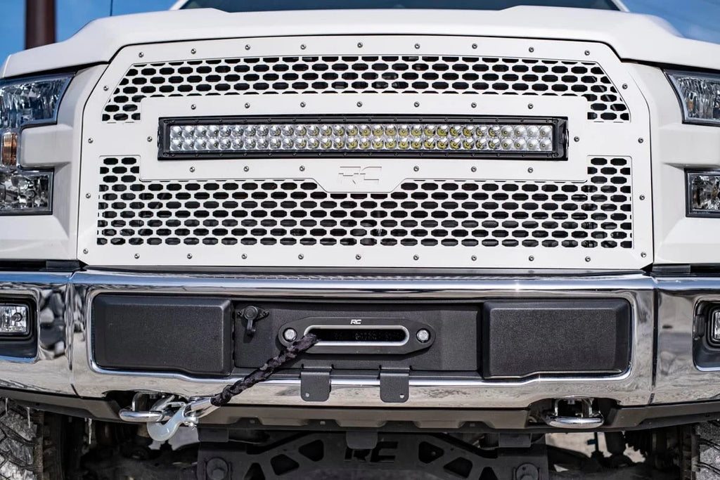 Rough Country Hidden Winch Mount | Ford F-150 2WD/4WD (2015-2020) 51007 - Side View