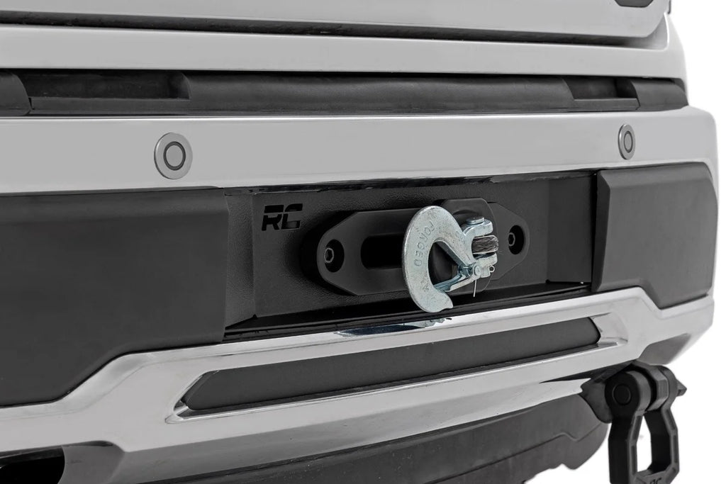 Rough Country Hidden Winch Mount | PRO12000S | Ford F-150 (2021-2025) - Side View