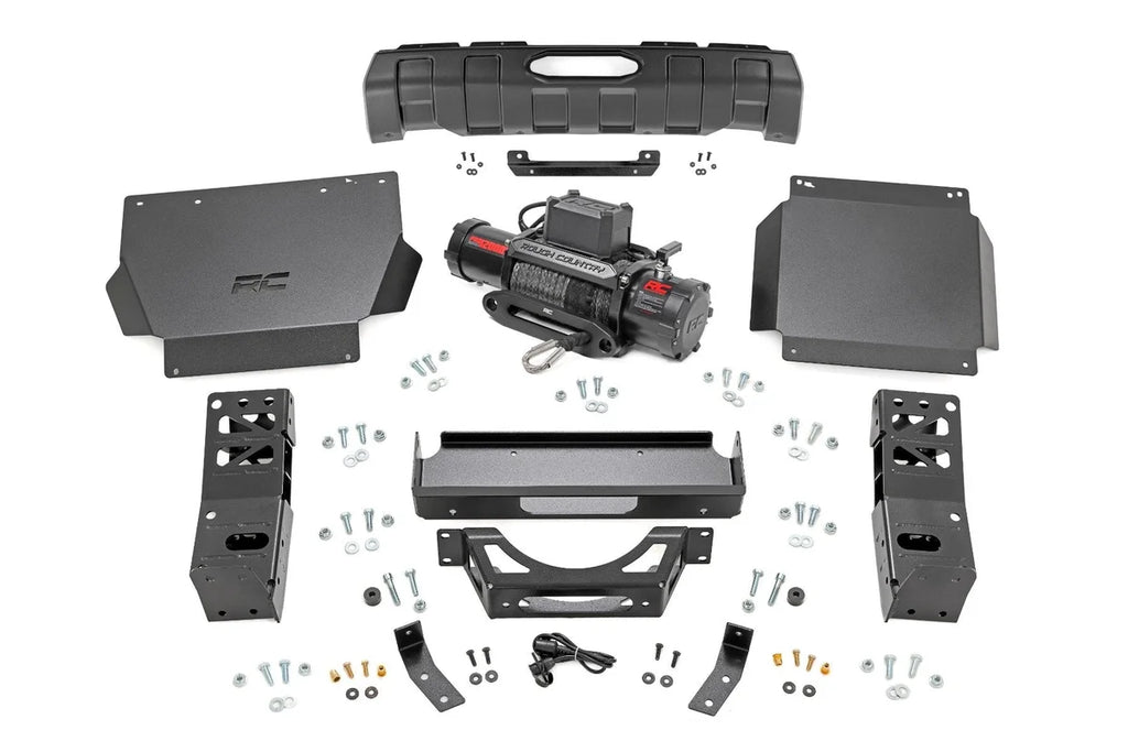 Rough Country Hidden Winch Mount | PRO12000S | Toyota Tacoma 4WD (2024-2025) - Mounting View