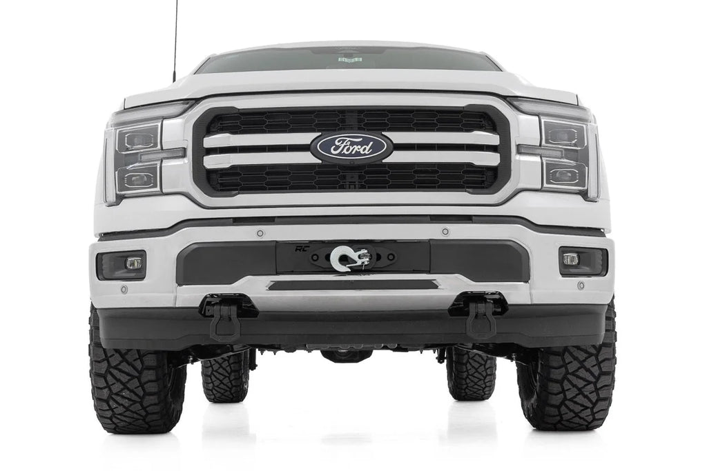 Rough Country Hidden Winch Mount | PRO9500S | Ford F-150 (2021-2025) - Installation View