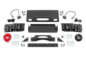 Rough Country Hidden Winch Mount | White SAE | Fog | Toyota Land Cruiser 4WD (2024-2025) - Kit Contents