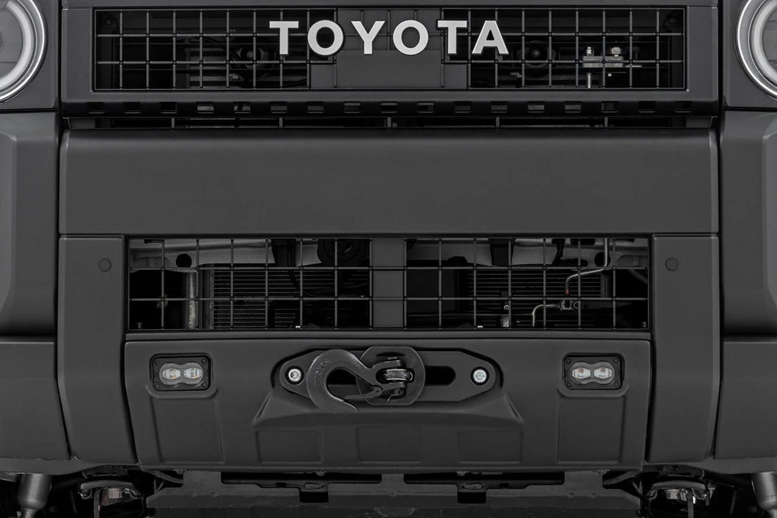 Rough Country Hidden Winch Mount | White SAE | Fog | Toyota Land Cruiser 4WD (2024-2025) - Additional View 5