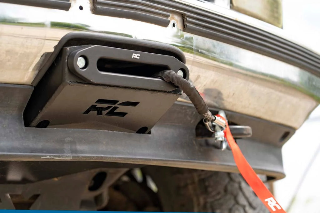 Rough Country Hidden Winch Mounting Plate | Chevy C1500/K1500 Truck & SUV 4WD (1988-1999) 11008 - Back View
