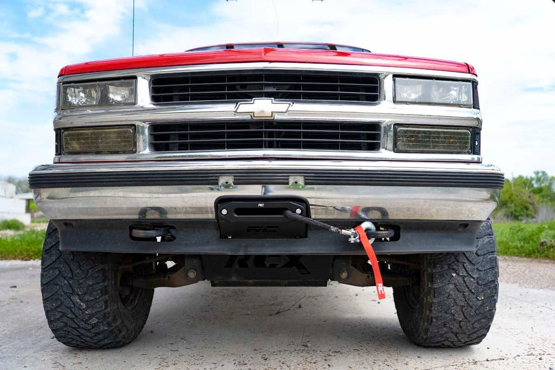 Rough Country Hidden Winch Mounting Plate | Chevy C1500/K1500 Truck & SUV 4WD (1988-1999) 11008 - Additional View 6