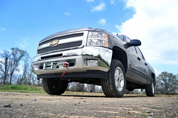 Rough Country Hidden Winch Mounting Plate | Chevy/GMC 1500 (07-13) 1080 - Installation View