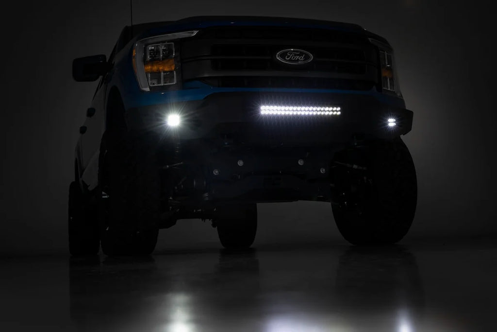 Rough Country High Clearance Front Bumper | LED Lights & Skid Plate | Ford F-150 (21-24) 10809A - Additional View 5
