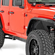 Load image into Gallery viewer, Rough Country High Clearance LED Flat Fender Flare Kit | UV Treated | Jeep Wrangler JL (18-24) 99036 - Installation View