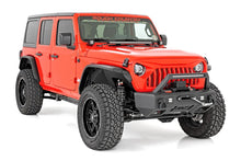 Load image into Gallery viewer, Rough Country High Clearance LED Flat Fender Flare Kit | UV Treated | Jeep Wrangler JL (18-24) 99036 - Installation View