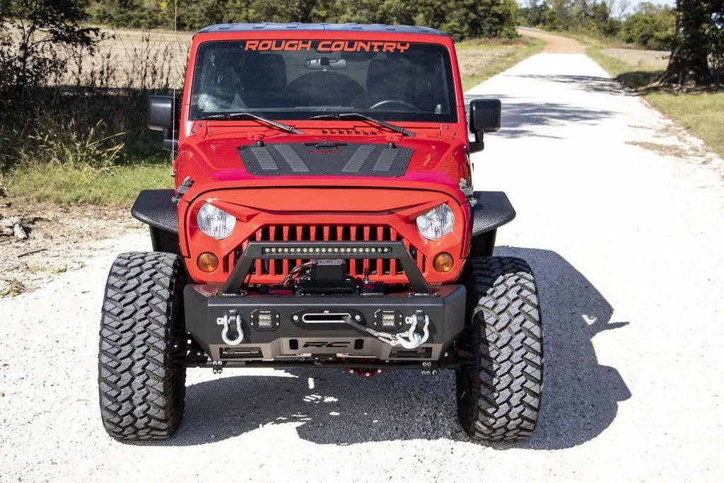 Rough Country Hood Louver with RC Logo | Jeep Wrangler JK/Wrangler Unlimited  (2007-2018) 10527 - Additional View 6