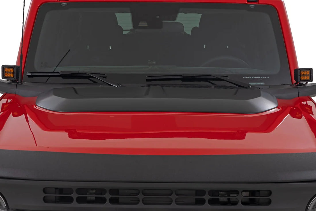 Rough Country Hood Scoop | Ford Bronco 4WD (2021-2025) HS30020 - Installation View
