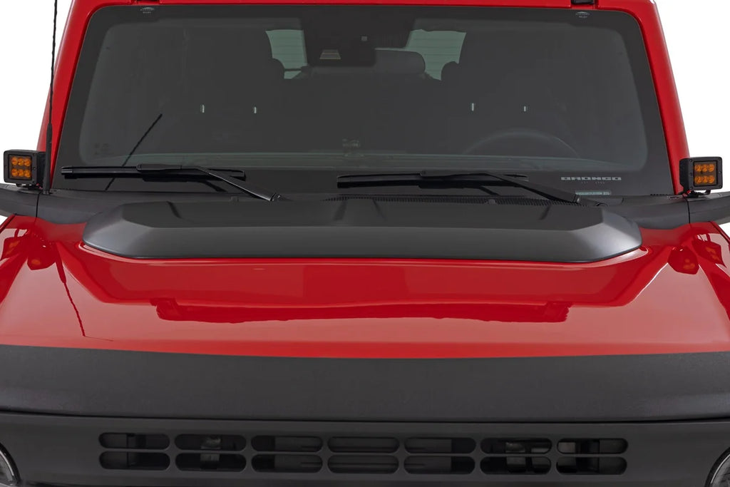 Rough Country Hood Scoop | Ford Bronco 4WD (2021-2025) HS30020 - Installation View