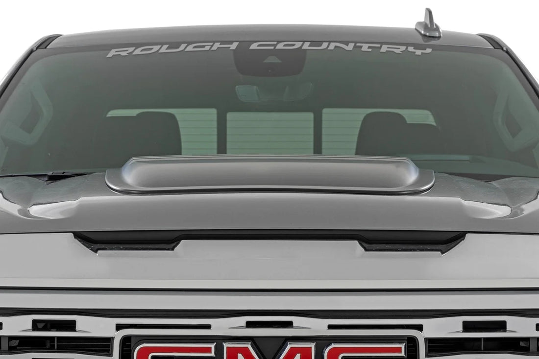 Rough Country Hood Scoop | GMC Sierra 1500 2WD/4WD (2019-2026) - Back View