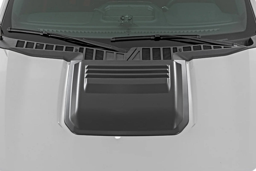 Rough Country Hood Scoop | Gloss Black | Ford F-150 2WD/4WD (2021-2025) - Side View