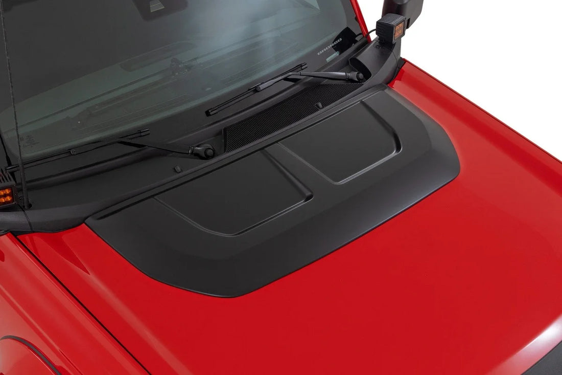 Rough Country Hood Scoop | JS Iconic Silver | Ford Bronco 4WD (2021-2025) HS30020-JS - Back View
