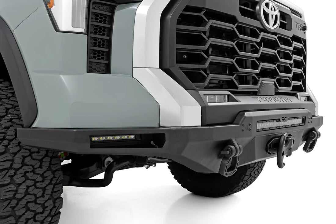 Rough Country Hybrid Front Bumper | 12000S | Blk LED w/ White DRL | Toyota Tundra (22-26) 72008 - Additional View 5