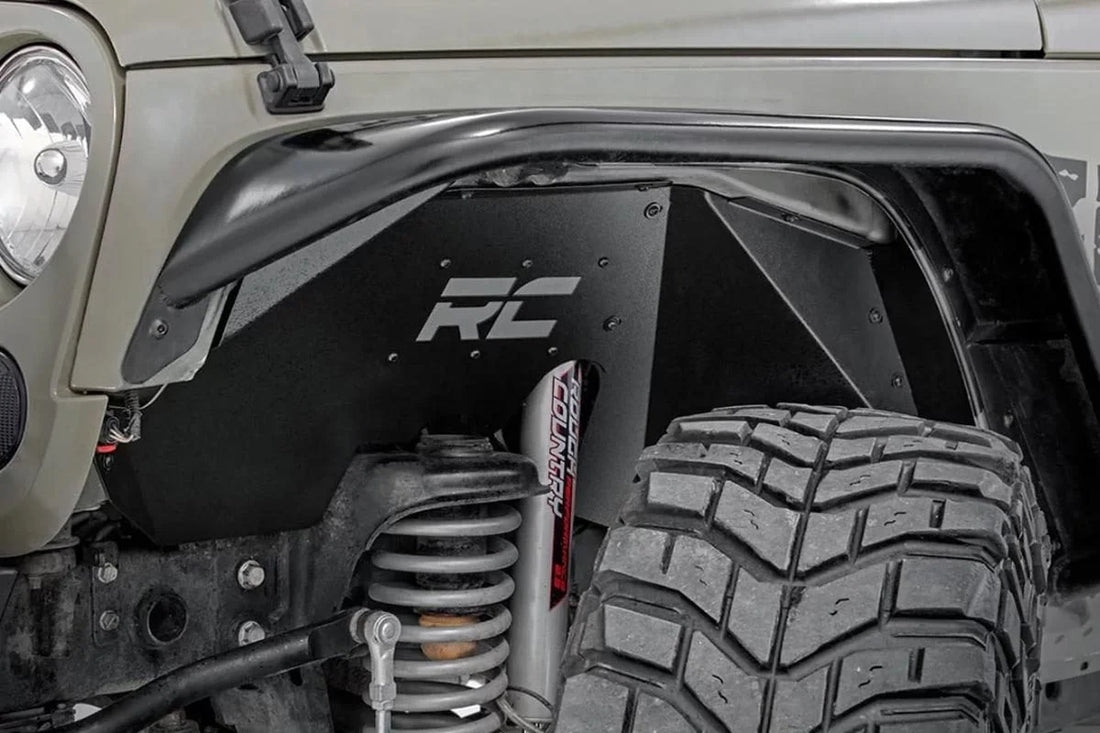 Rough Country Inner Fenders | FR & RR | Jeep Wrangler JK/Wrangler Unlimited  (2007-2018) 10511 - Installation View