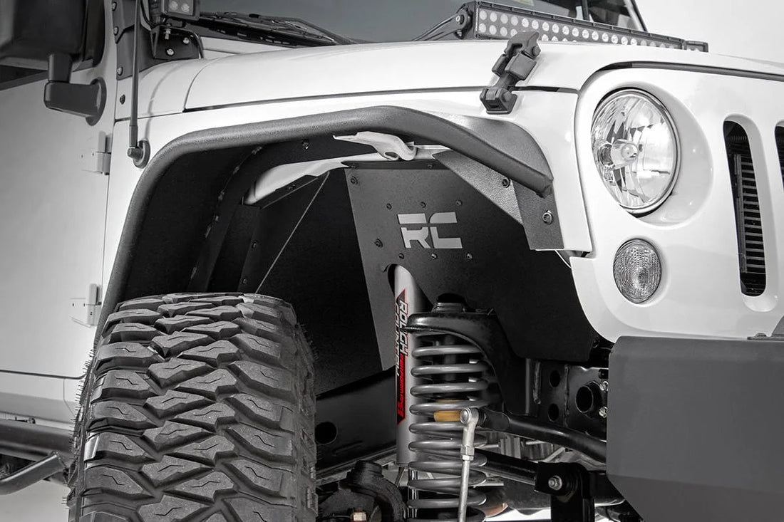 Rough Country Inner Fenders | Front | Jeep Wrangler JK/Wrangler Unlimited  (2007-2018) 1195 - Front View