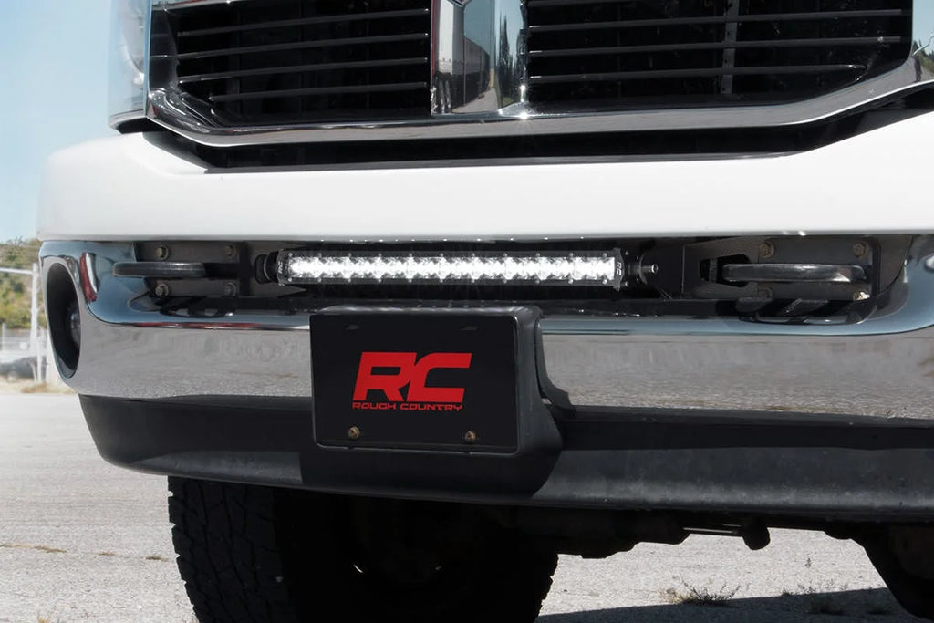 Rough Country LED Bumper Mount | 20" | Ram 2500/3500 4WD (2010-2018) 70568 - Installation View