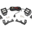 Load image into Gallery viewer, Rough Country LED Ditch Light Kit | 2in Black Pair | Flood | Chevy/GMC 1500 (14-18 &amp; Classic) 71053 - Main Product View