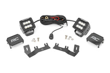 Load image into Gallery viewer, Rough Country LED Ditch Light Kit | 2in Black Pair | Flood | Chevy/GMC 1500 (14-18 &amp; Classic) 71053 - Main Product View