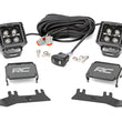 Load image into Gallery viewer, Rough Country LED Ditch Light Kit | 2in Black Pair | White DRL | Chevy/GMC 1500 (14-18 &amp; Classic) 71054 - Main Product View