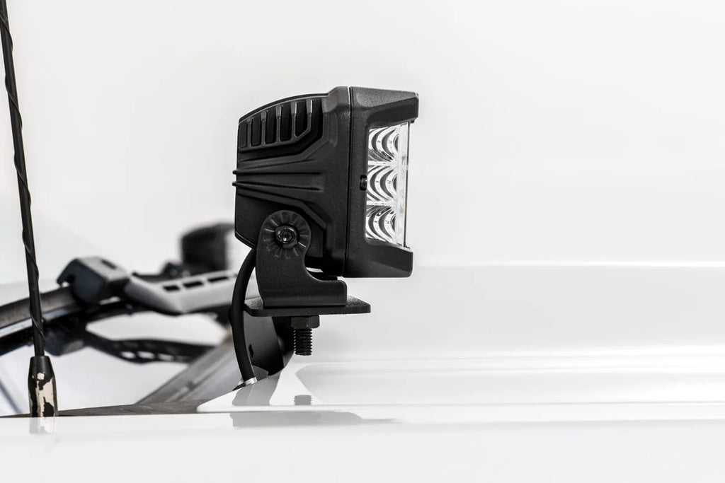 Rough Country LED Ditch Light Kit | 2in Black Pair | White DRL | Chevy/GMC 1500 (14-18 & Classic) 71054 - Additional View 5