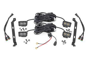 Rough Country LED Fog Light Kit | 3x1.75 Inch Black Series Slim Aux | Toyota Tacoma (24-26) 72119 - Main Product View