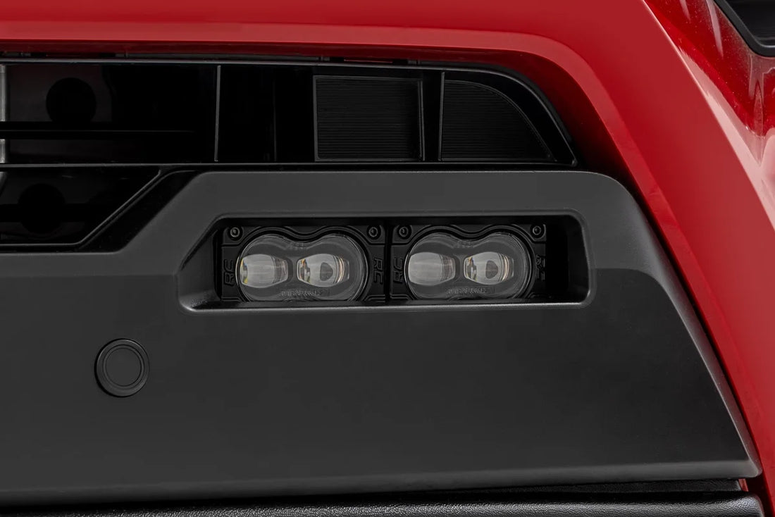 Rough Country LED Fog Light Kit | 3x1.75 Inch Black Series Slim Aux | Toyota Tacoma (24-26) 72119 - Additional View 5