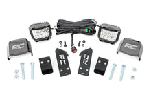 Load image into Gallery viewer, Rough Country LED Light | A Pillar Mount | 2" Chrome Pair | Wide Angle | Polaris RZR PRO XP 93078 - Front View