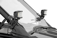 Load image into Gallery viewer, Rough Country LED Light | A Pillar Mount | 2" Chrome Pair | Wide Angle | Polaris RZR PRO XP 93078 - Side View