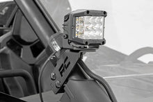Load image into Gallery viewer, Rough Country LED Light | A Pillar Mount | 2" Chrome Pair | Wide Angle | Polaris RZR PRO XP 93078 - Additional View 5
