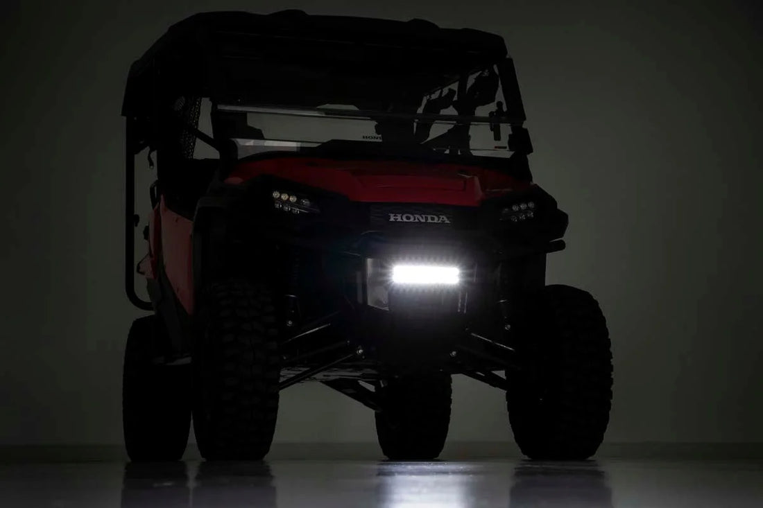 Rough Country LED Light | Bumper Mount | 10" Black Slimline Pair | Honda Pioneer 1000/Pioneer 1000-5 92004 - Additional Vi...