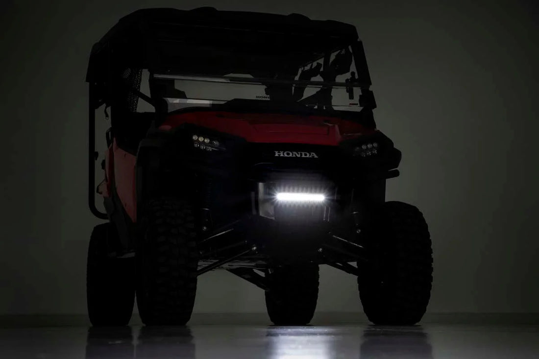 Rough Country LED Light | Bumper Mount | 10" Black Slimline | Honda Pioneer 1000/Pioneer 1000-5 92001 - Additional View 6