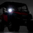Load image into Gallery viewer, Rough Country LED Light | Cage Mount | 2" Black Pair | Amber DRL | Honda Pioneer 1000/1000-5 92021 - Side View