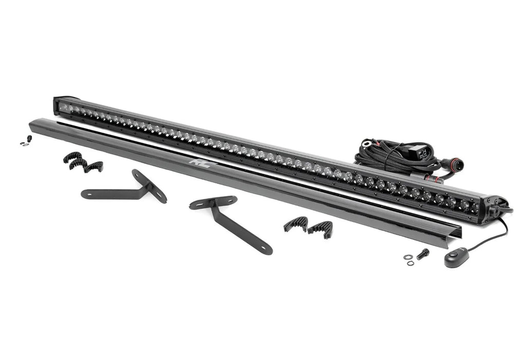 Rough Country LED Light | Deck Roof | 50" Blk Single Row | Can-Am Defender MAX HD10 97096 - Mounting View
