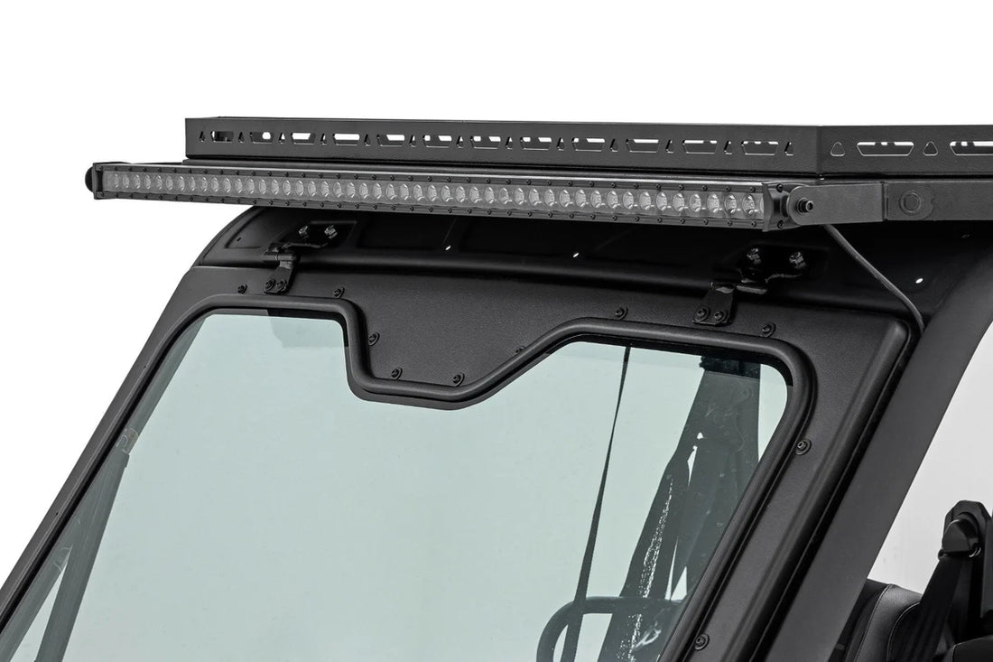 Rough Country LED Light | Deck Roof | 50" Blk Single Row | Can-Am Defender MAX HD10 97096 - Side View