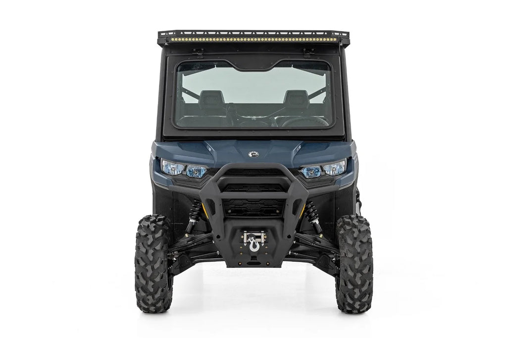 Rough Country LED Light | Deck Roof | 50" Blk Single Row | Can-Am Defender MAX HD10 97096 - Back View