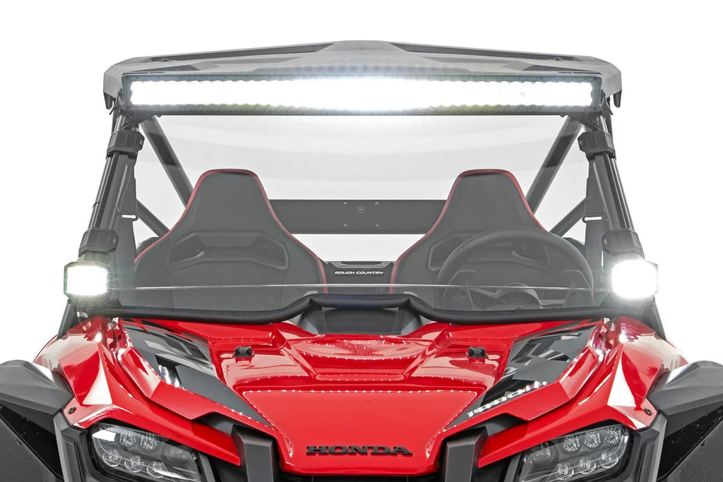 Rough Country LED Light | Front Mount | 40" Black Dual Row | Honda Talon 1000 92046 - Back View