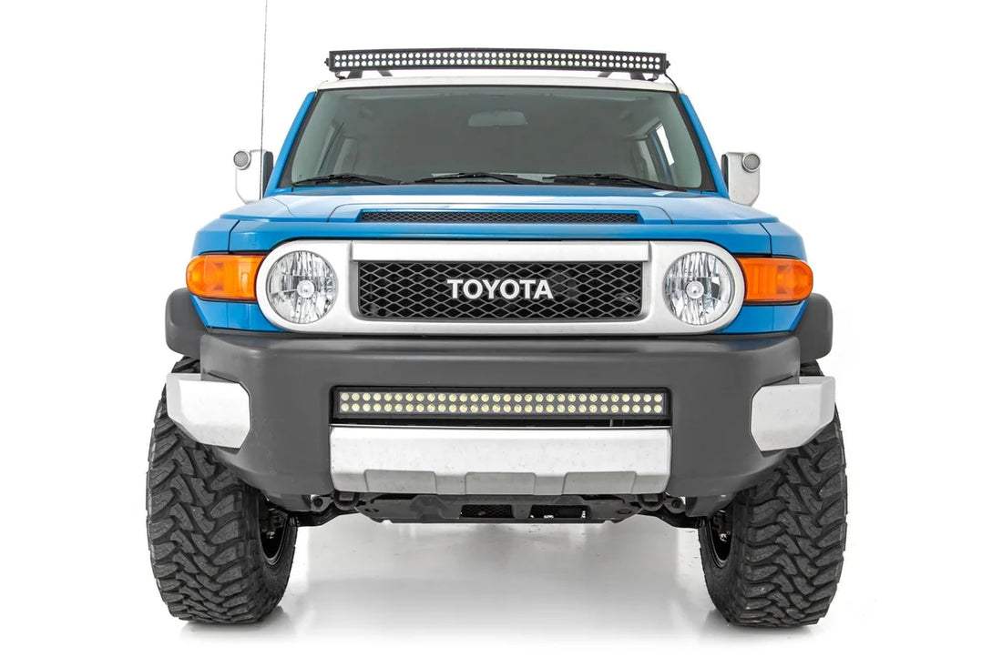 Rough Country LED Light Kit | 50 Inch Curved | Dual Row DRL | Black Series | Toyota FJ Cruiser (07-14) 71203 - Installatio...
