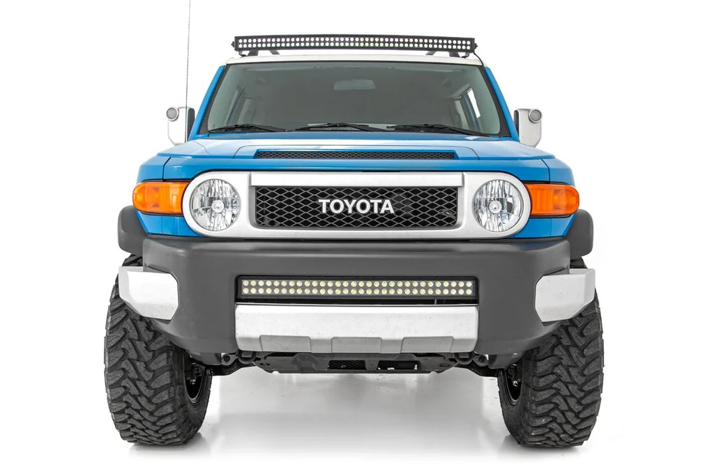 Rough Country LED Light Kit | 50 Inch Curved | Dual Row DRL | Black Series | Toyota FJ Cruiser (07-14) 71203 - Installatio...