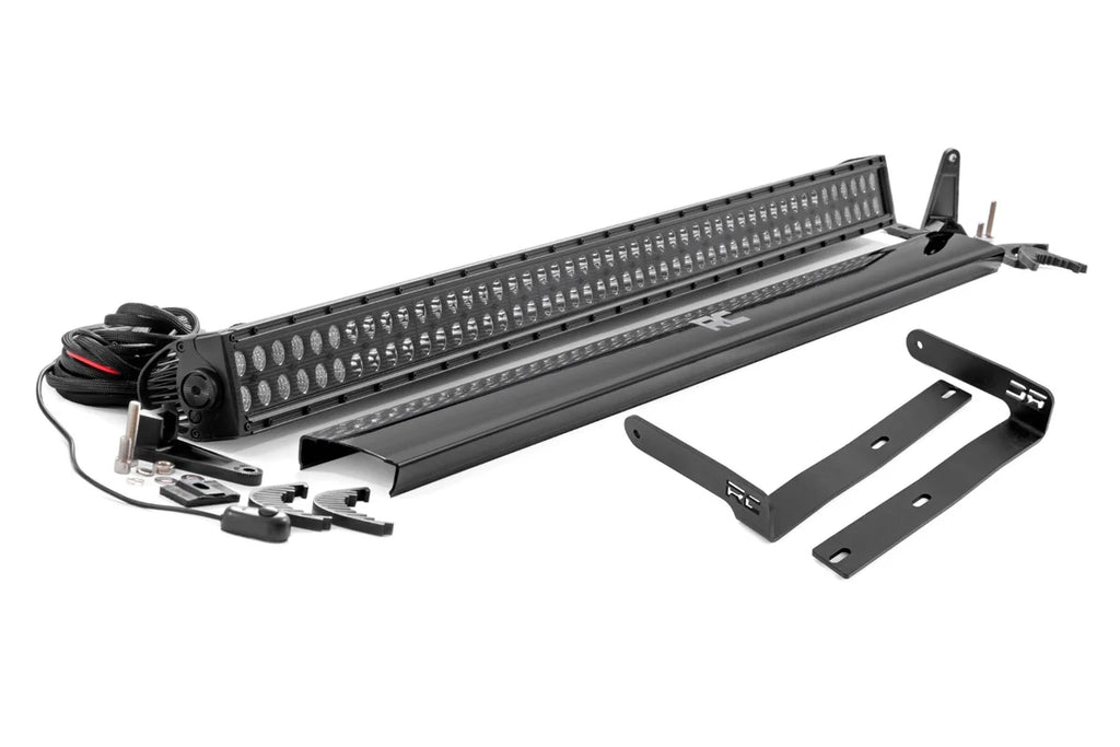 Rough Country LED Light Kit | 50in | Dual Row | Black Series | Kubota RTV-X1120 Deluxe/RTV-X1120D 98003 - Mounting View