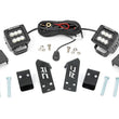 Load image into Gallery viewer, Rough Country LED Light Kit | "A" Pillar Mount | 2" Black Pair | Spot | Polaris RZR PRO XP 93077 - Front View