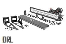 Load image into Gallery viewer, Rough Country LED Light Kit | Bumper | 20" Chrome Dual Row | Amber DRL | Ford F-250/F-350 Super Duty (05-07) 70664DRLA - M...