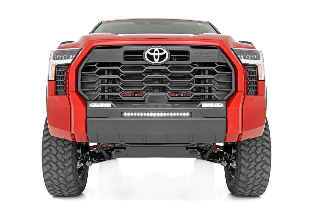 Rough Country LED Light Kit | Bumper Mount | 20" Black Slim Line | Toyota Tundra (22-24) 71077 - Additional View 5